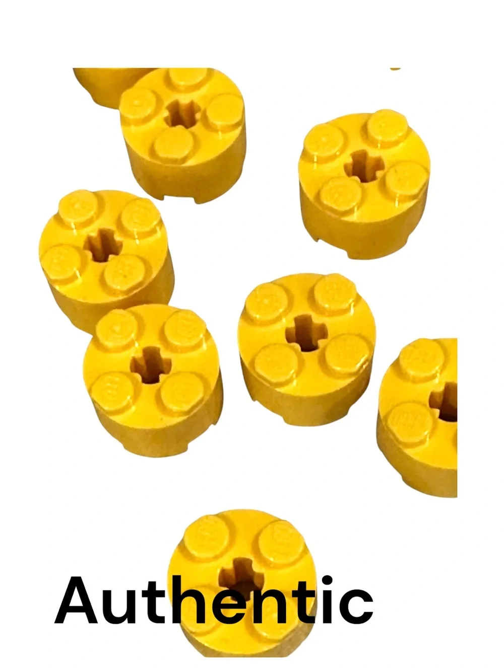 LEGO Yellow Round 1x1 Plate with Hole (Part 3941) - 26 Pieces